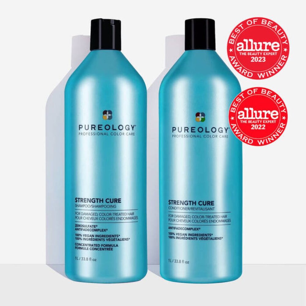 Pureology Strength Cure Shampoo and Conditioner LITER 33.8oz each